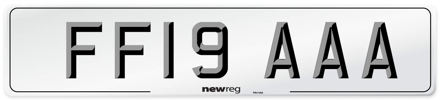 FF19 AAA Number Plate from New Reg
